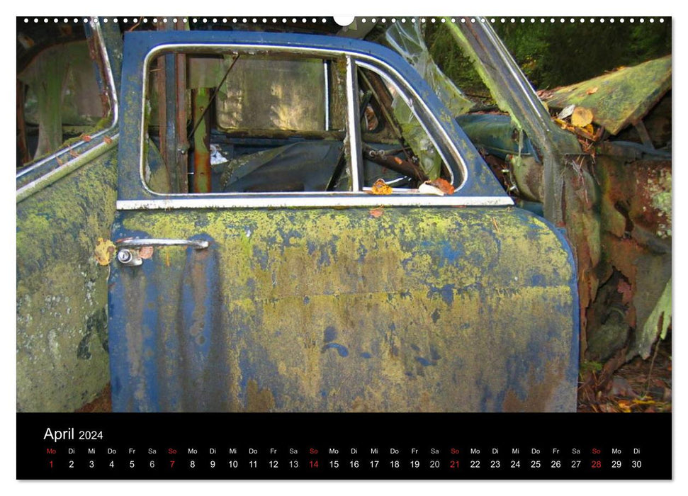 Schrottautos im Kyrkö Mosse (CALVENDO Wandkalender 2024)