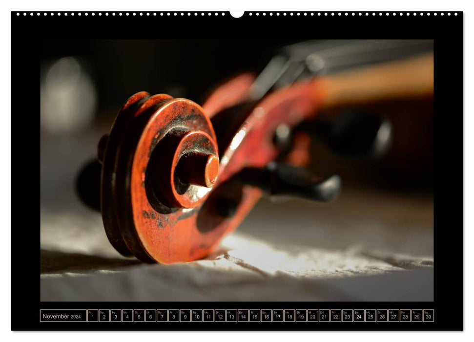 eine Violine (CALVENDO Premium Wandkalender 2024)