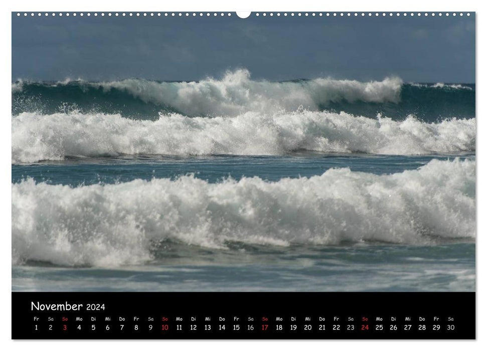 Hawaii - Faszination Wellen (CALVENDO Wandkalender 2024)