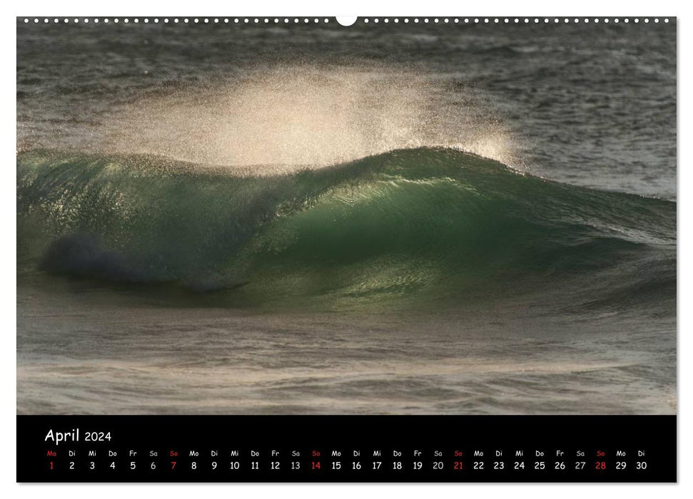 Hawaï – Fascination avec les vagues (Calendrier mural CALVENDO 2024) 
