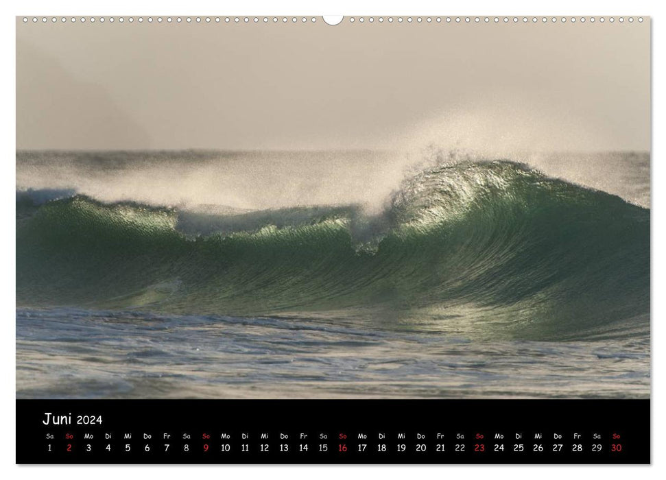 Hawaï – Fascination avec les vagues (Calendrier mural CALVENDO 2024) 