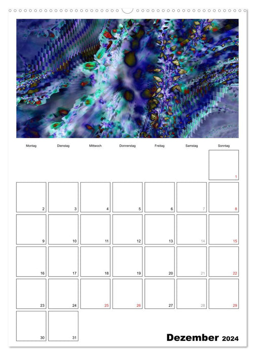 Illusions de couleurs - votre agenda (calendrier mural CALVENDO 2024) 