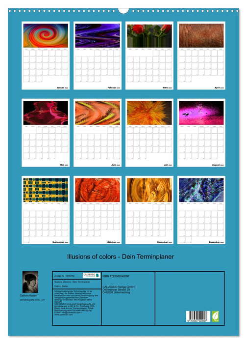 Illusions of colors - Dein Terminplaner (CALVENDO Wandkalender 2024)