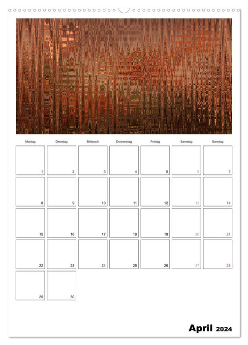 Illusions de couleurs - votre agenda (calendrier mural CALVENDO 2024) 