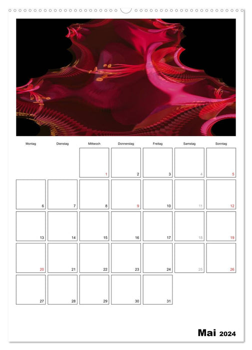 Illusions de couleurs - votre agenda (calendrier mural CALVENDO 2024) 