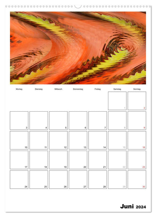 Illusions de couleurs - votre agenda (calendrier mural CALVENDO 2024) 