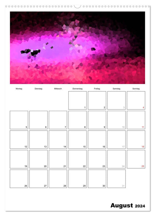 Illusions of colors - Dein Terminplaner (CALVENDO Wandkalender 2024)