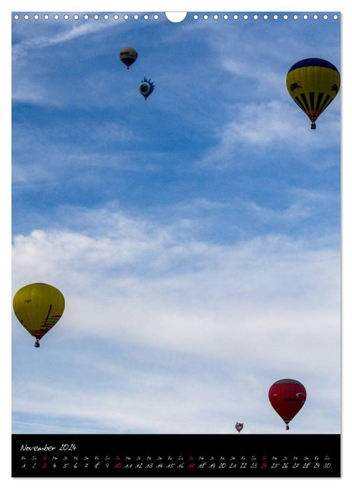 Spectateurs dans le ciel - ballons (Calendrier mural CALVENDO 2024) 