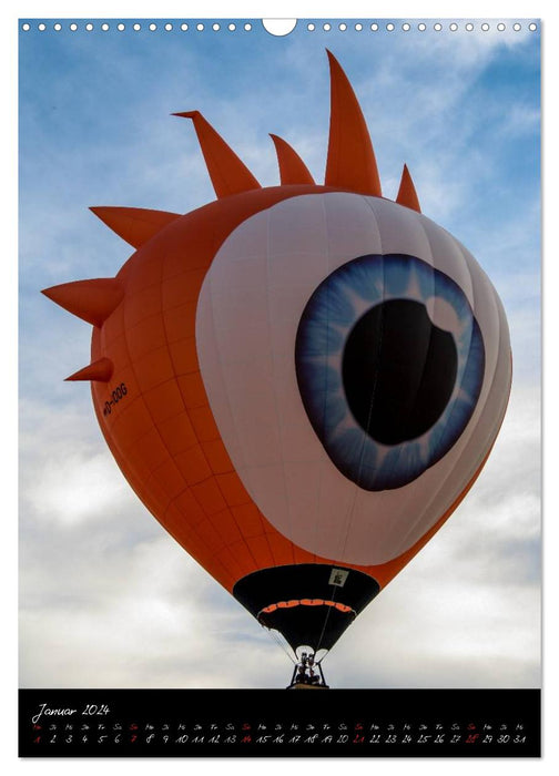 Zuschauer am Himmel - Ballone (CALVENDO Wandkalender 2024)