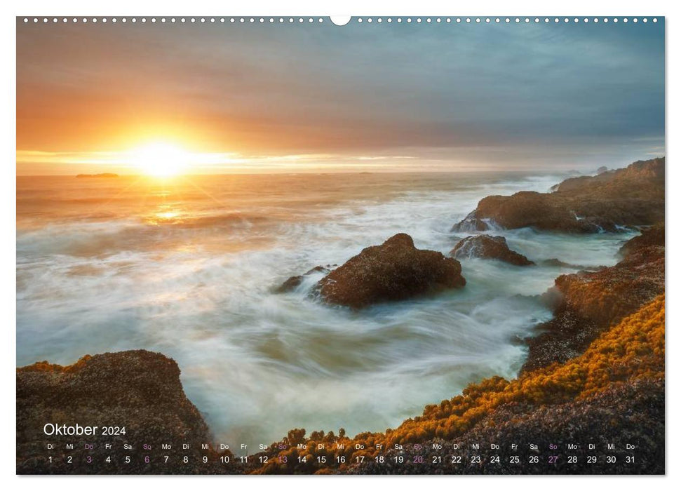 Land im Licht - Berge und Küsten in Oregon und Washington - von Jeremy Cram (CALVENDO Wandkalender 2024)