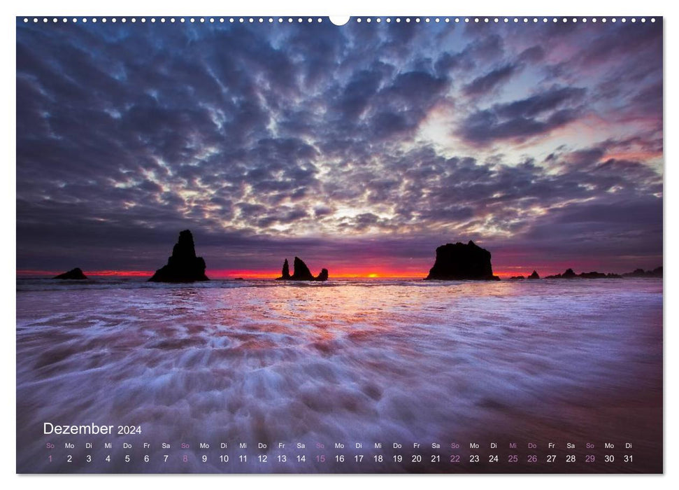 Land im Licht - Berge und Küsten in Oregon und Washington - von Jeremy Cram (CALVENDO Wandkalender 2024)