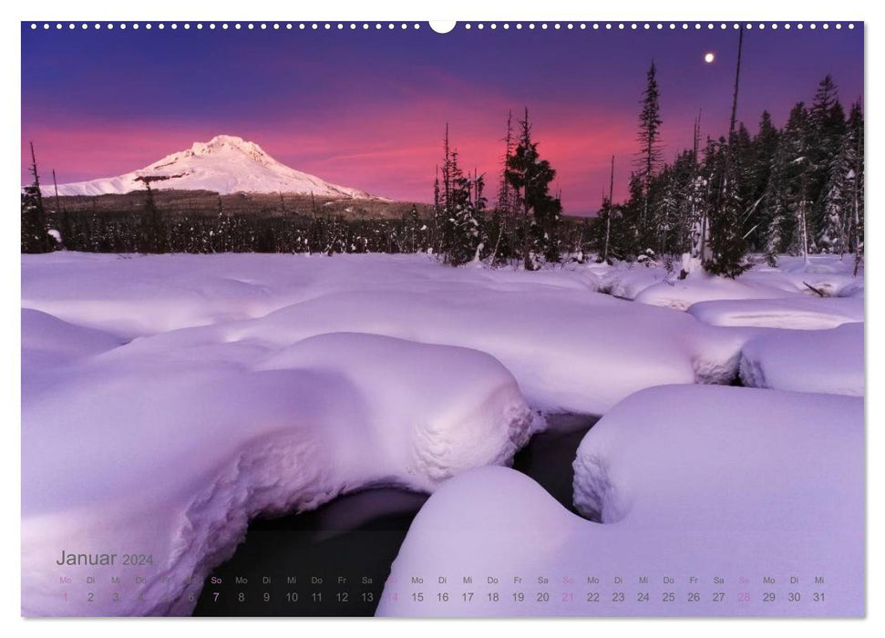 Land im Licht - Berge und Küsten in Oregon und Washington - von Jeremy Cram (CALVENDO Wandkalender 2024)
