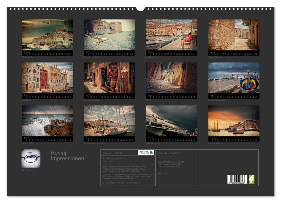 Impressions de Rovinj (calendrier mural CALVENDO 2024) 