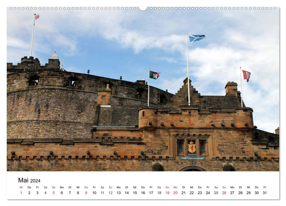 Édimbourg, capitale de l'Écosse (calendrier mural CALVENDO 2024) 