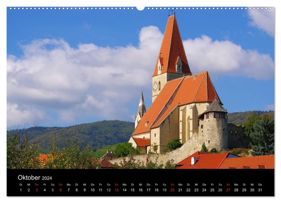 Die Wachau - Bezaubernde Orte an der Donau (CALVENDO Premium Wandkalender 2024)