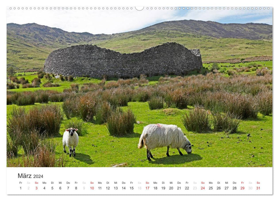 Irlande - paysage et culture (calendrier mural CALVENDO 2024) 