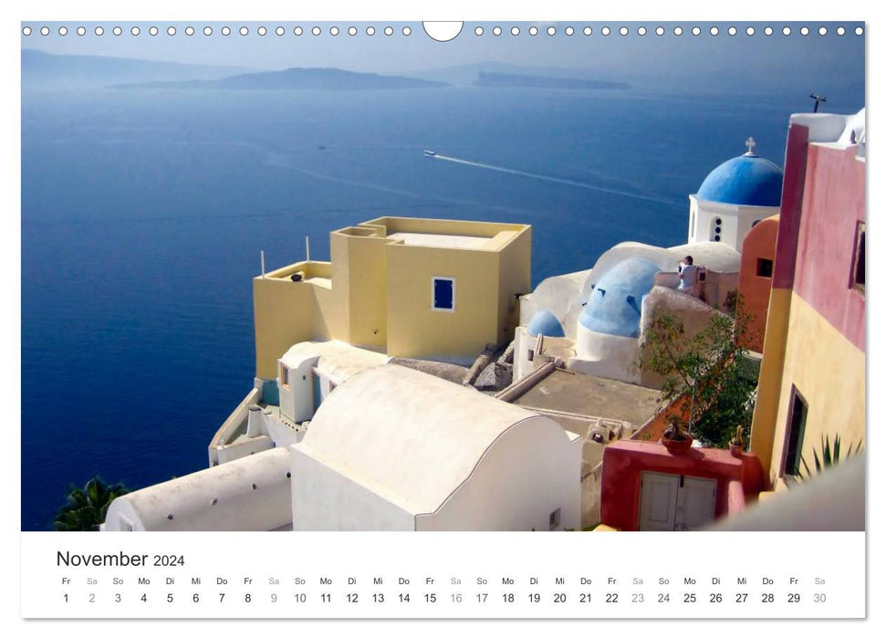 Hellas - une mer de couleurs (calendrier mural CALVENDO 2024) 