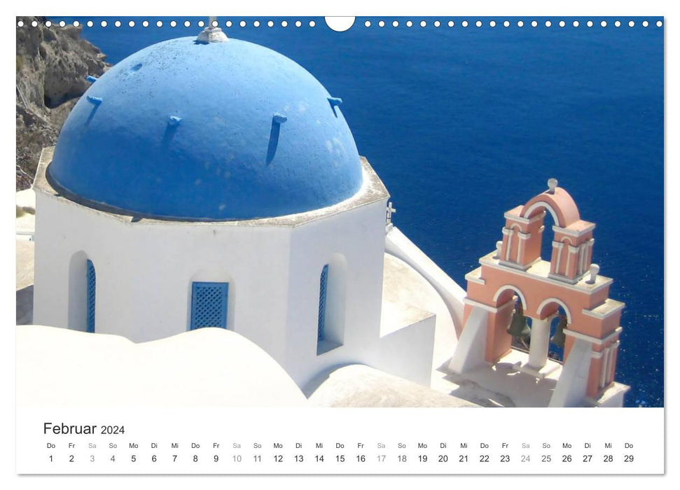 Hellas - une mer de couleurs (calendrier mural CALVENDO 2024) 