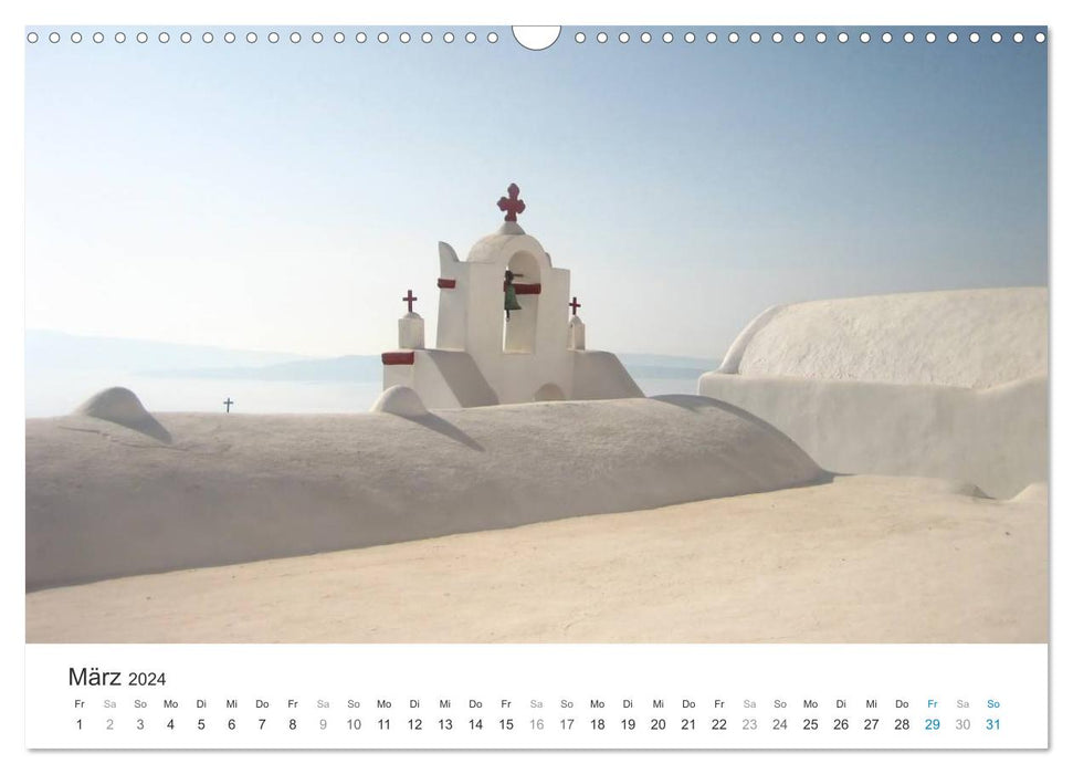 Hellas - une mer de couleurs (calendrier mural CALVENDO 2024) 