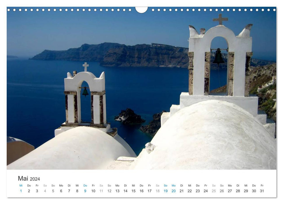 Hellas - une mer de couleurs (calendrier mural CALVENDO 2024) 