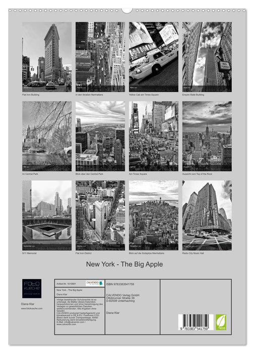 New York - The Big Apple (CALVENDO Premium Wandkalender 2024)