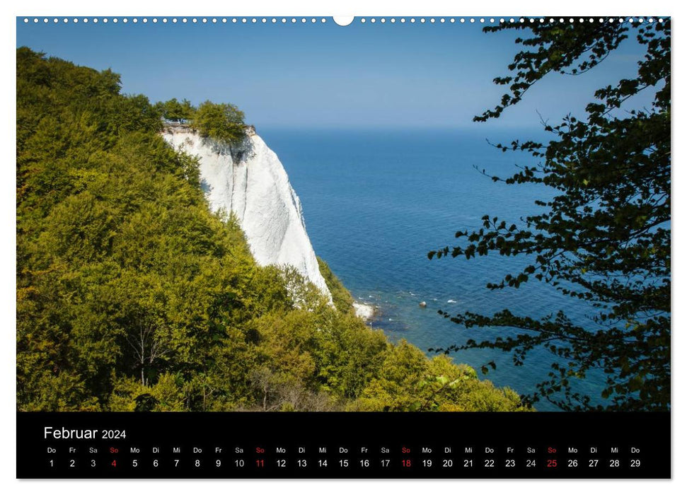 Impressions de l'île de Rügen de la mer Baltique (calendrier mural CALVENDO Premium 2024) 