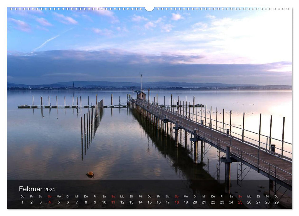 Stimmungsvoller Bodensee (CALVENDO Premium Wandkalender 2024)