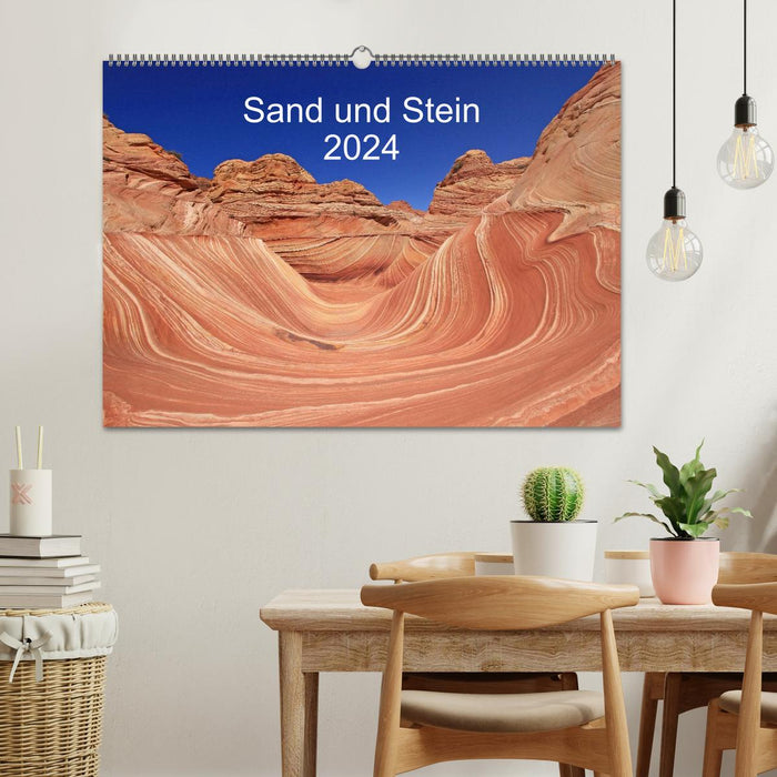 Sand und Stein 2024 (CALVENDO Wandkalender 2024)