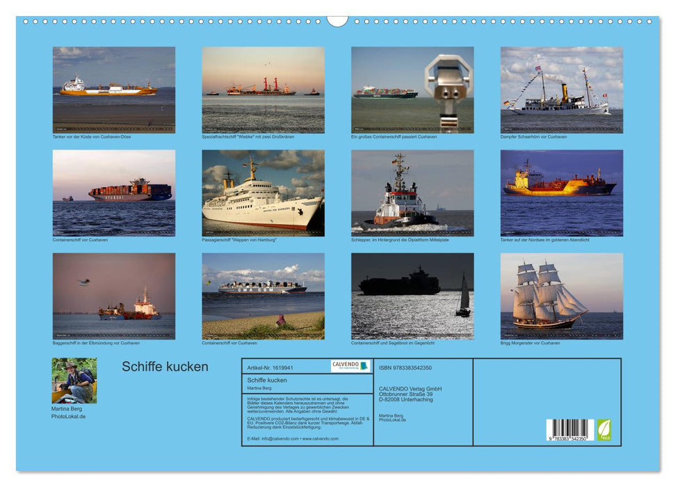 Schiffe kucken (CALVENDO Wandkalender 2024)