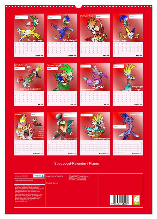 Calendrier / planificateur Joker (Calendrier mural CALVENDO Premium 2024) 