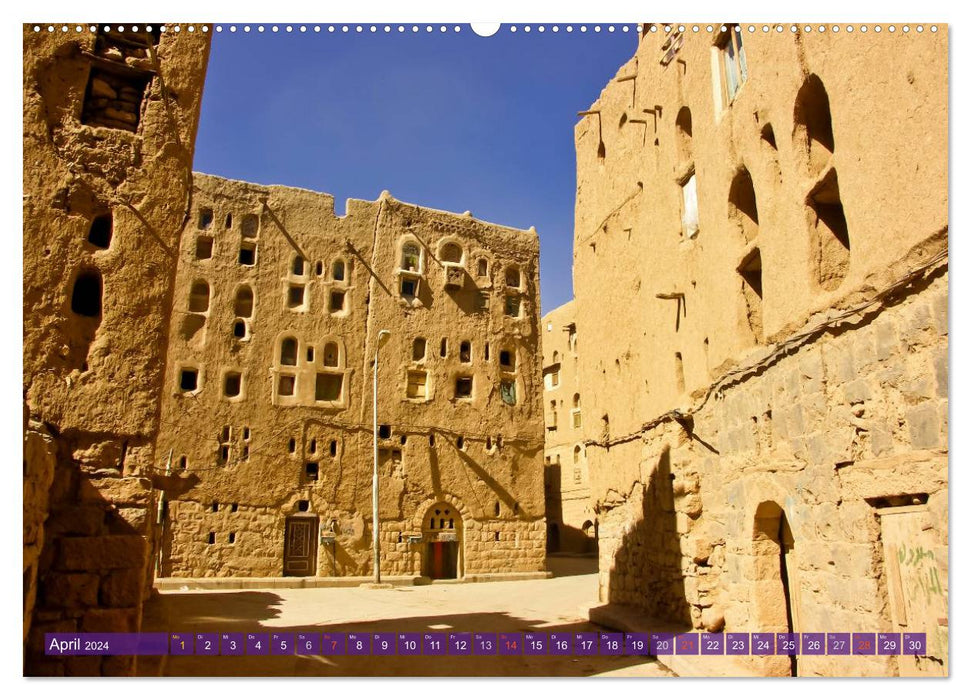 Die Baukunst des Jemen (CALVENDO Wandkalender 2024)