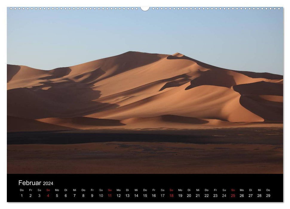 Le Sahara en Algérie / version CH (Calendrier mural CALVENDO Premium 2024) 
