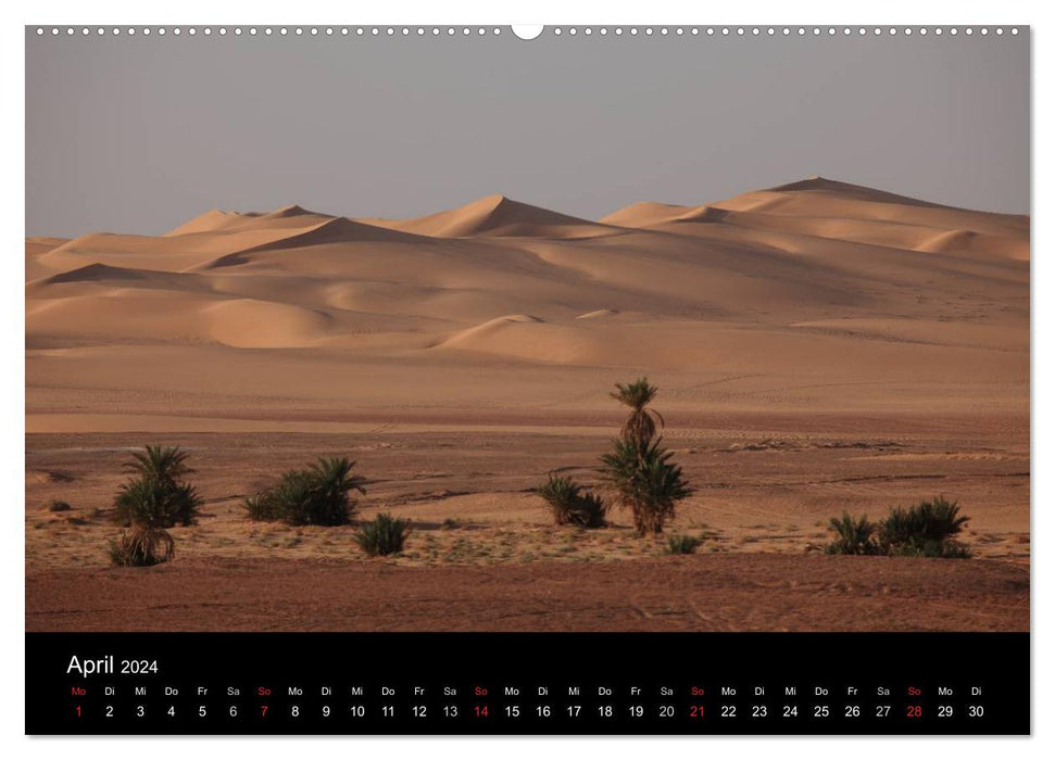 Le Sahara en Algérie / version CH (Calendrier mural CALVENDO Premium 2024) 