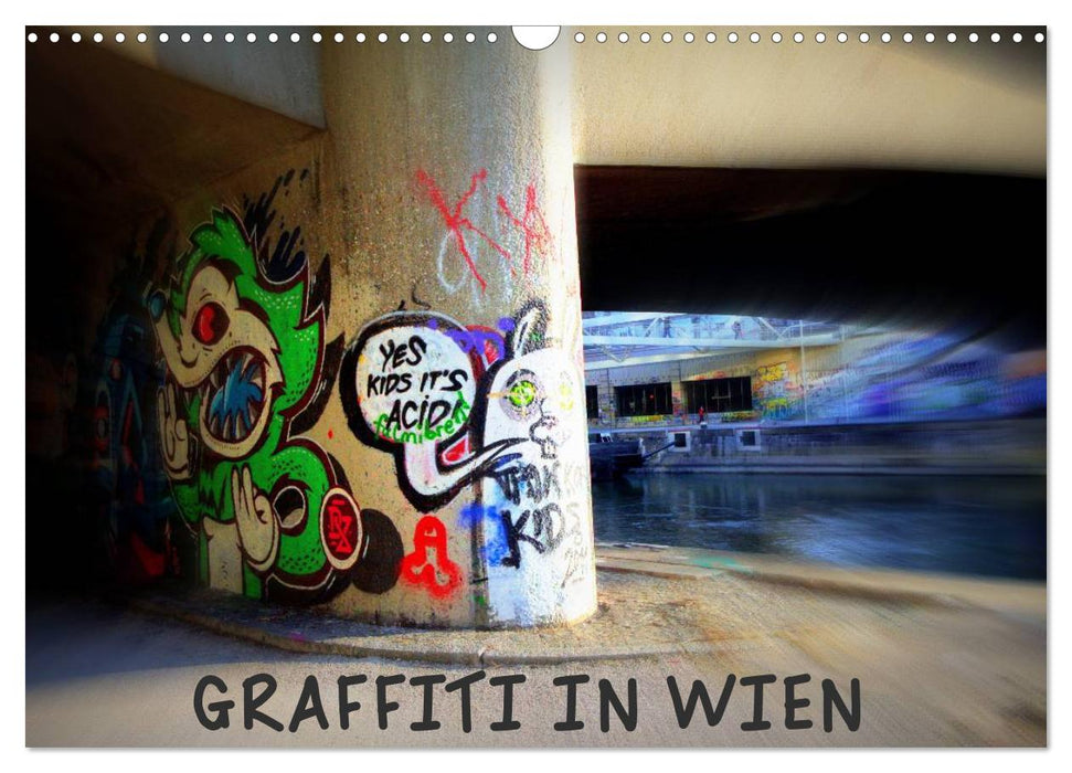 Graffiti à Vienne (Calendrier mural CALVENDO 2024) 