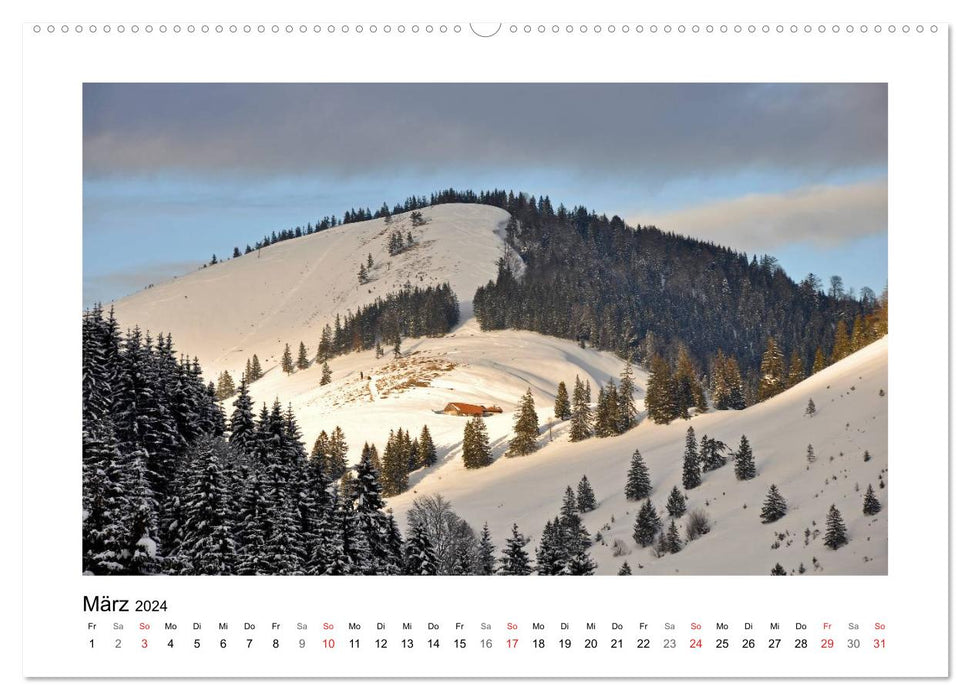 Bayerische Voralpen / Mangfallgebirge (CALVENDO Premium Wandkalender 2024)