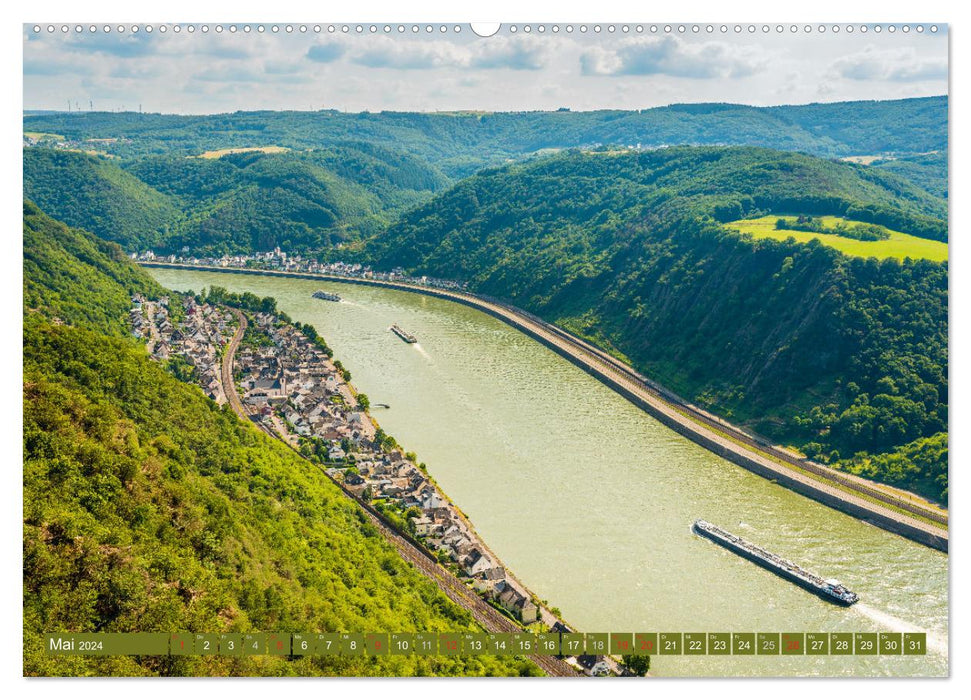 Cultural landscape of the Upper Middle Rhine Valley I (CALVENDO wall calendar 2024) 