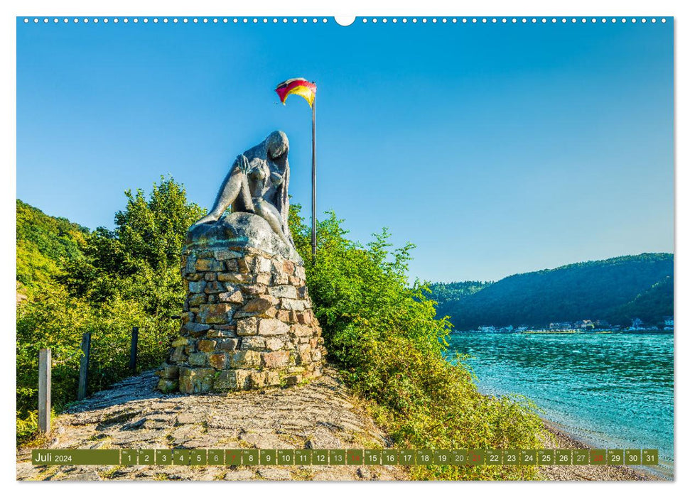 Cultural landscape of the Upper Middle Rhine Valley I (CALVENDO wall calendar 2024) 