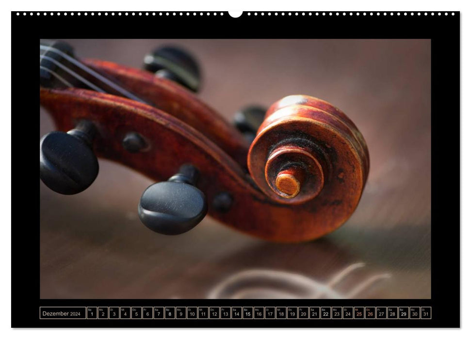 a violin (CALVENDO wall calendar 2024) 