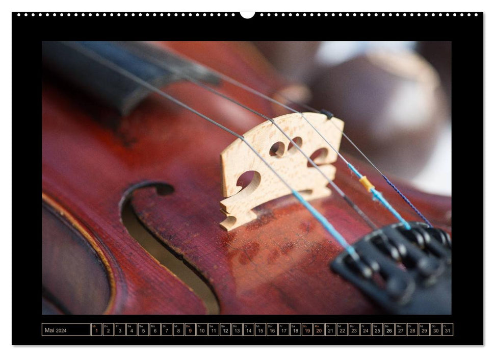 eine Violine (CALVENDO Wandkalender 2024)