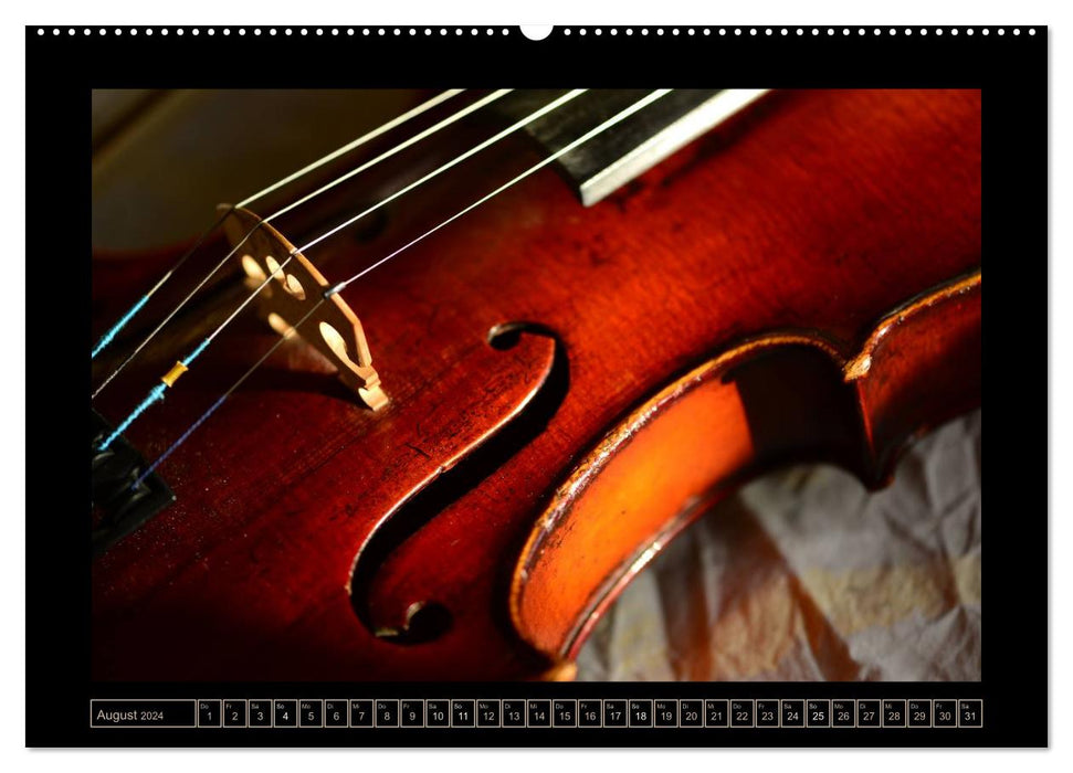 eine Violine (CALVENDO Wandkalender 2024)
