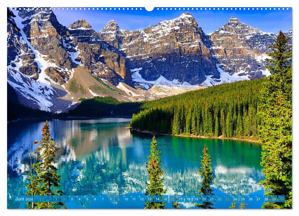 Lac Moraine, Alberta/ Canada (calendrier mural CALVENDO 2024) 