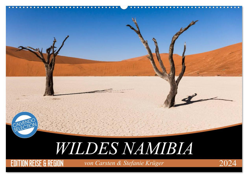 Wild Namibia (CALVENDO wall calendar 2024) 