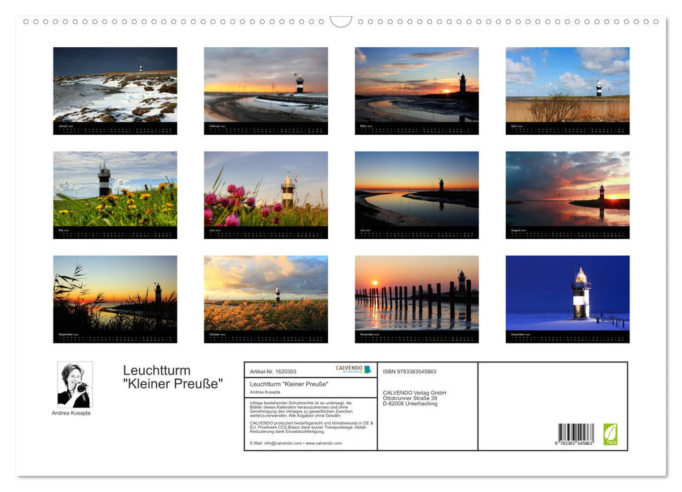 Lighthouse "Little Prussia" (CALVENDO wall calendar 2024) 