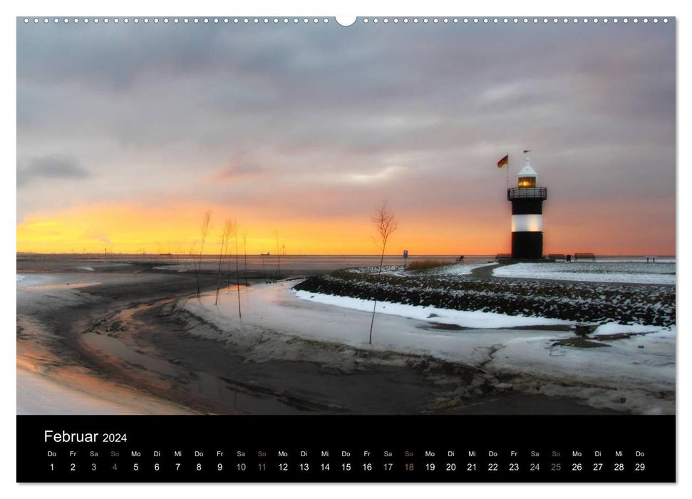 Leuchtturm "Kleiner Preuße" (CALVENDO Wandkalender 2024)