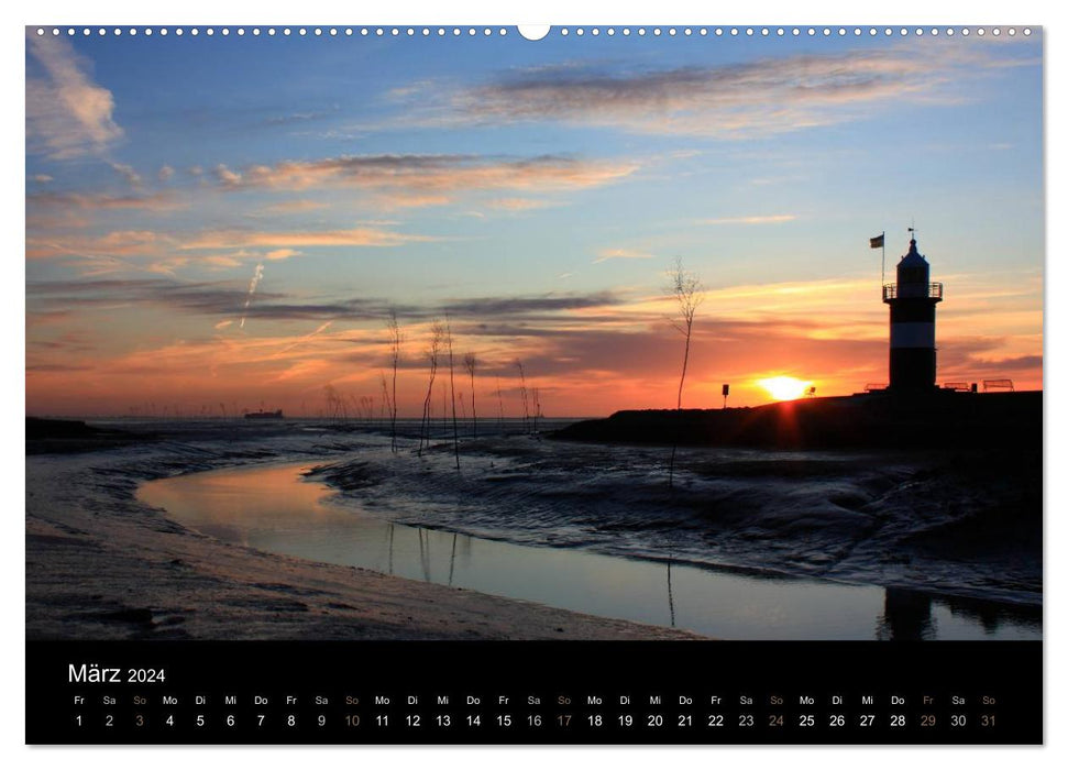 Leuchtturm "Kleiner Preuße" (CALVENDO Wandkalender 2024)