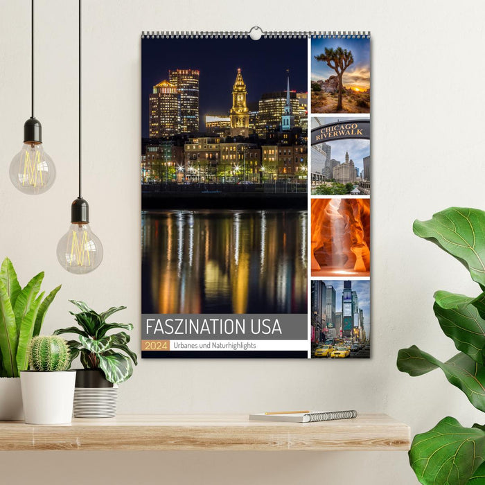 FASCINATION USA Urban and natural highlights (CALVENDO wall calendar 2024) 