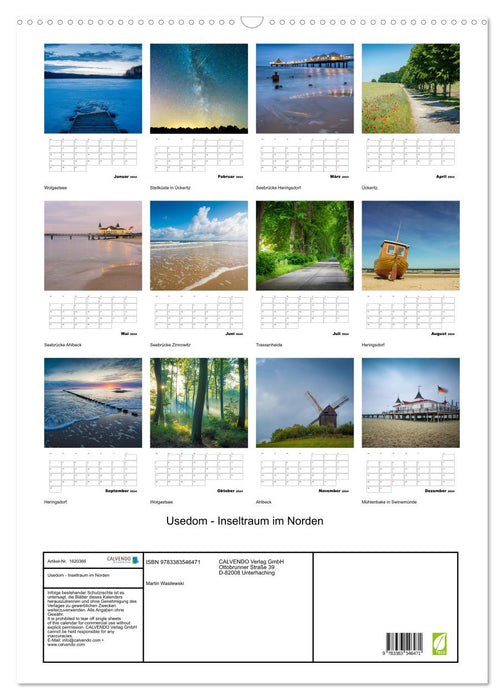 Usedom - Inseltraum im Norden (CALVENDO Wandkalender 2024)