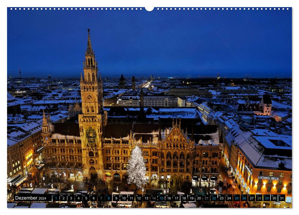 München - Facetten einer Stadt (CALVENDO Premium Wandkalender 2024)