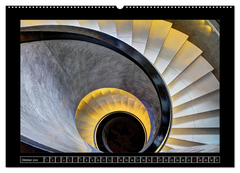 Hamburg stairwells (CALVENDO wall calendar 2024) 