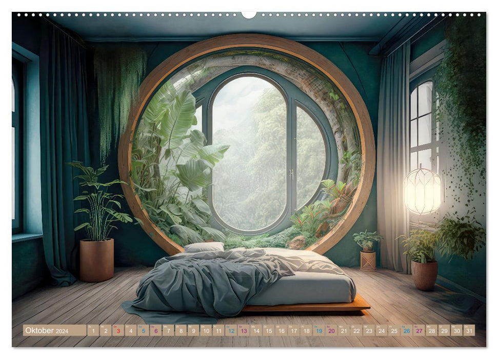 Spaces for the soul (CALVENDO Premium Wall Calendar 2024) 